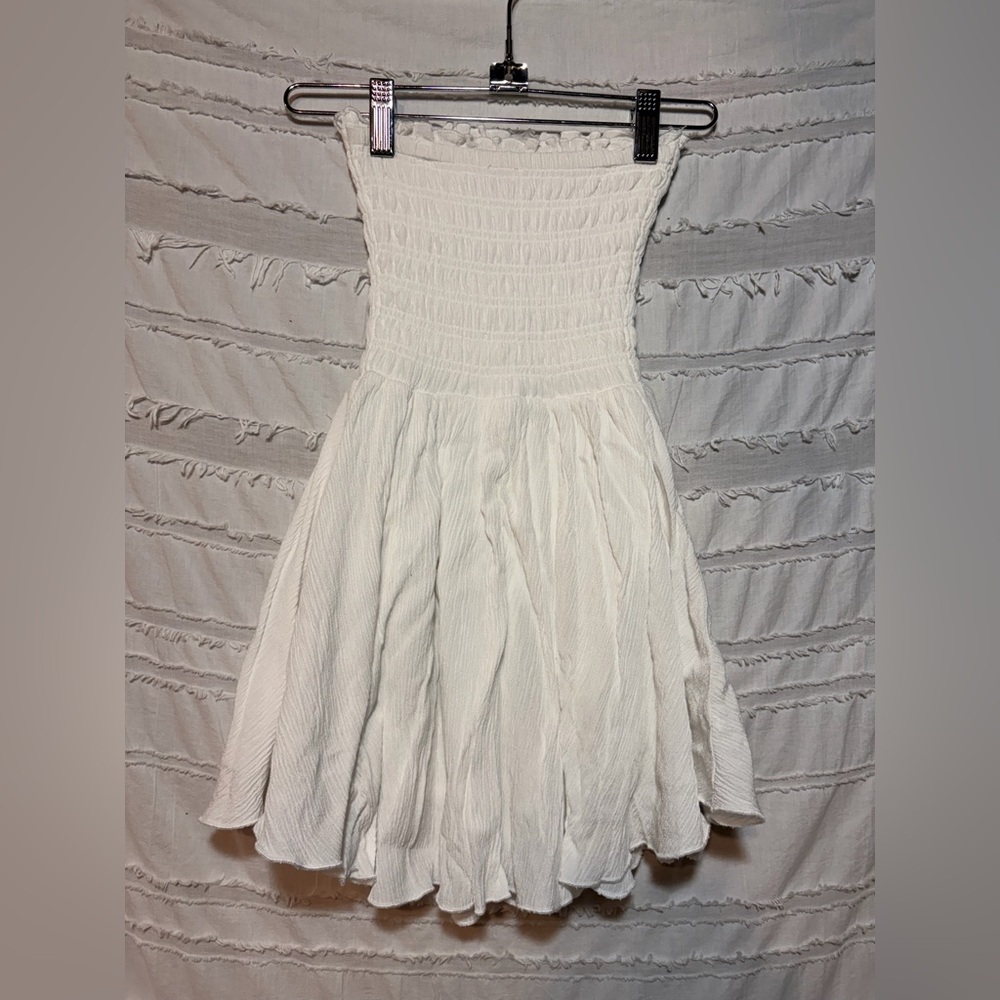 Garage mini strapless romper dress